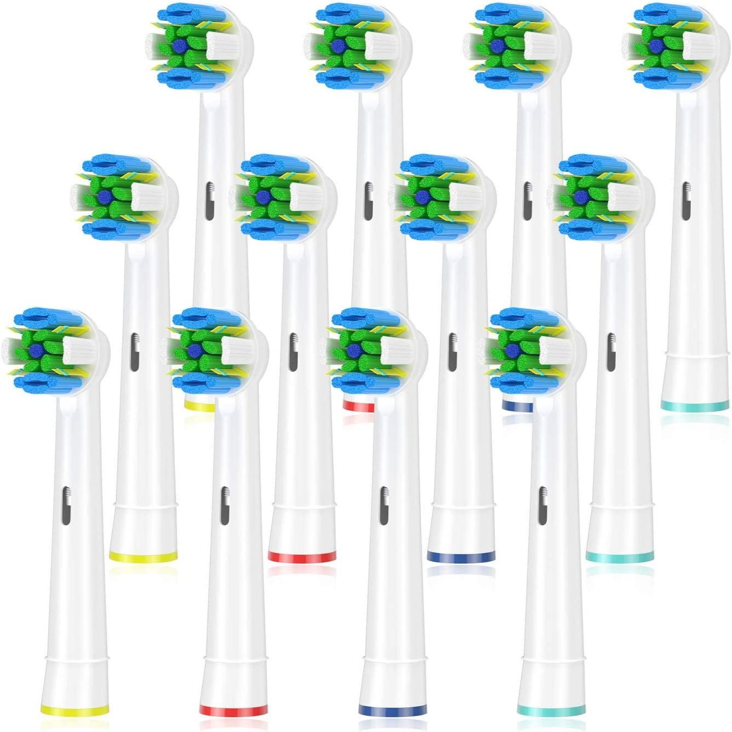 Floss Action Vervangende Elektrische Tandenborstel Hoofd Navulling Voor Orale B Oplaadbare Tandenborstels Universele Borstelkop Nozzles