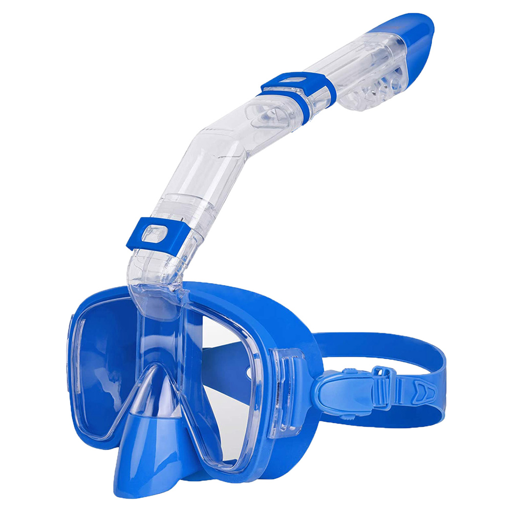 Onderwater snorkelen half gezicht gezicht kinderen zwemmasker set duiken ademhalingsmaskers anti-condens veilige ademhaling voor volwassenen: Rood / L/Xl