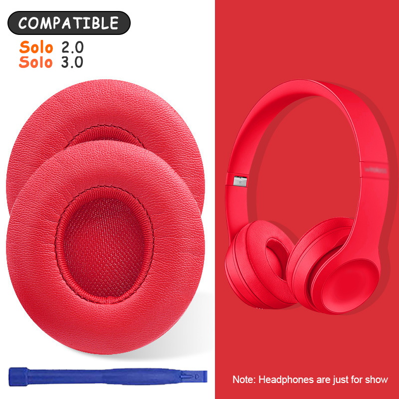 KUTOU Oorkussen Voor Beats Solo 2 Solo 2 Oorkussen Solo 3 Solo 3 Hoofdtelefoon Oorkussens Oorschelpen Vervangende Onderdelen Headset Foam Pad: Sky Blue