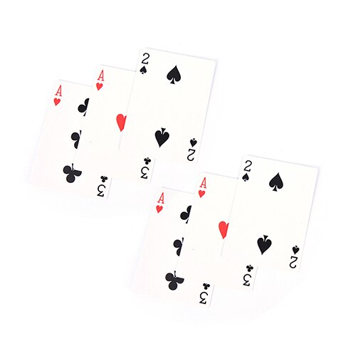 2 set magi 3 tre kort trick kort enkla klassiska magiska spelkort