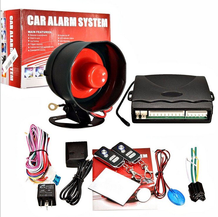 Elice-système d'alarme universel de voiture | Protection de sécurité d'alarme pour cambrioleur de véhicule à 1 voie avec 2 télécommandes automobiles, ,