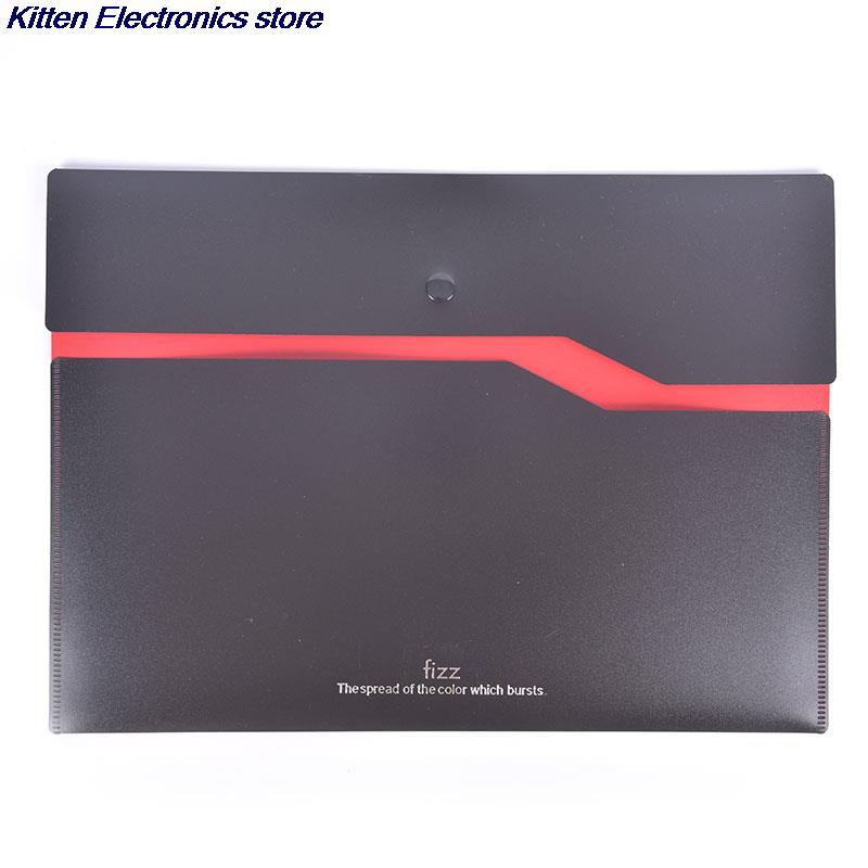 1PC Filing Product A4 File Folder Office Desk Organizer 2-layer File Bag Office Supplies: RD