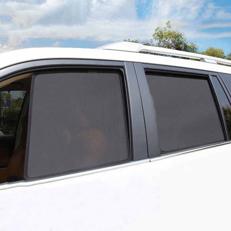 Bil solskærm uv beskyttelse bil gardin solskærm sidevindue mesh solskærm til volkswagen golf 6 7 sportsvan lavida lamando