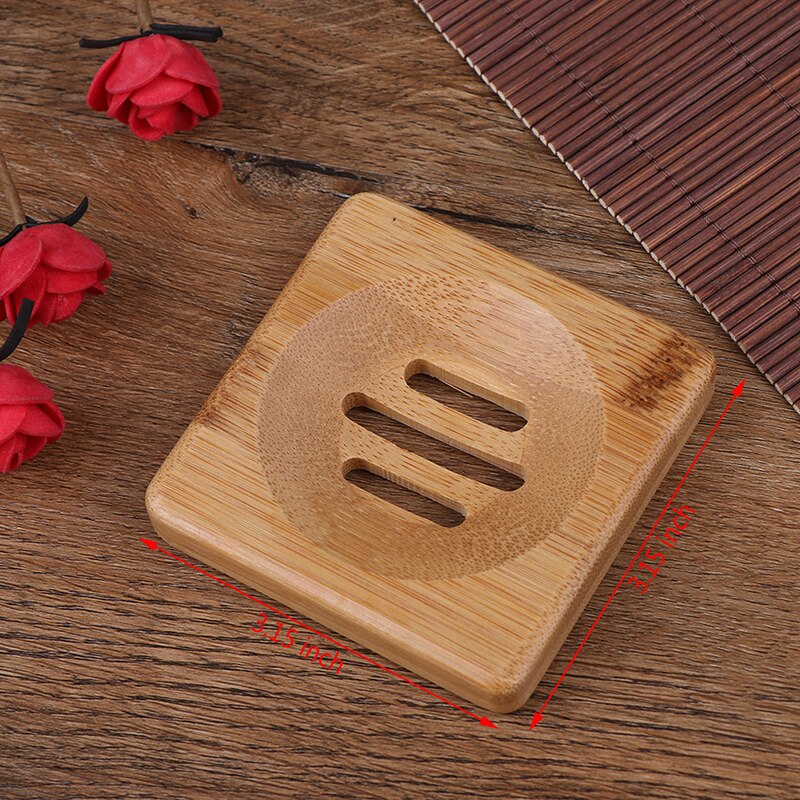 12Styles Natural Carbide Wood Soap Dish Wooden Soap Container Travel Wood Soap Box Shower Plate Bathroom Soap Holder: style8