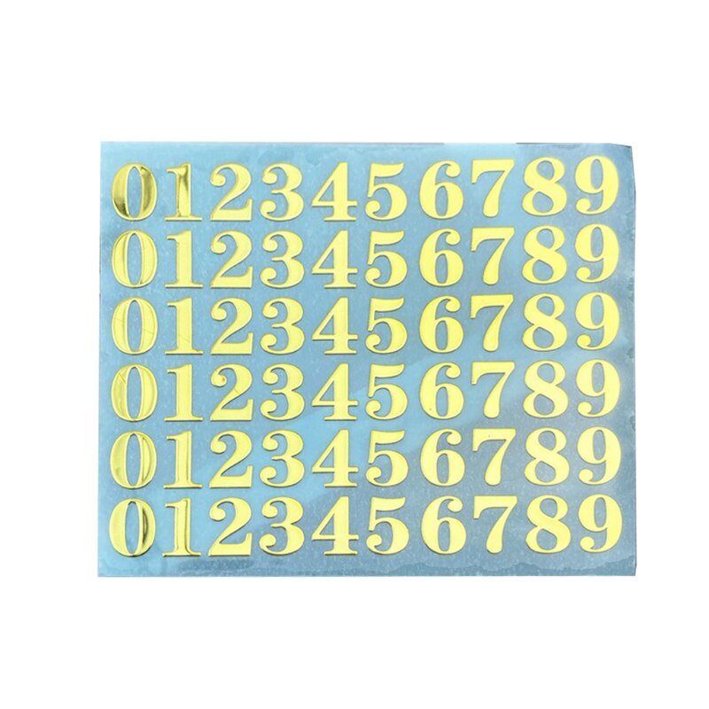 Gold/Silver Alphabet Glitter Epoxy Resin Metal Decorative Stickers English Letters Numbers UV Epoxy Resin Fillings Filler