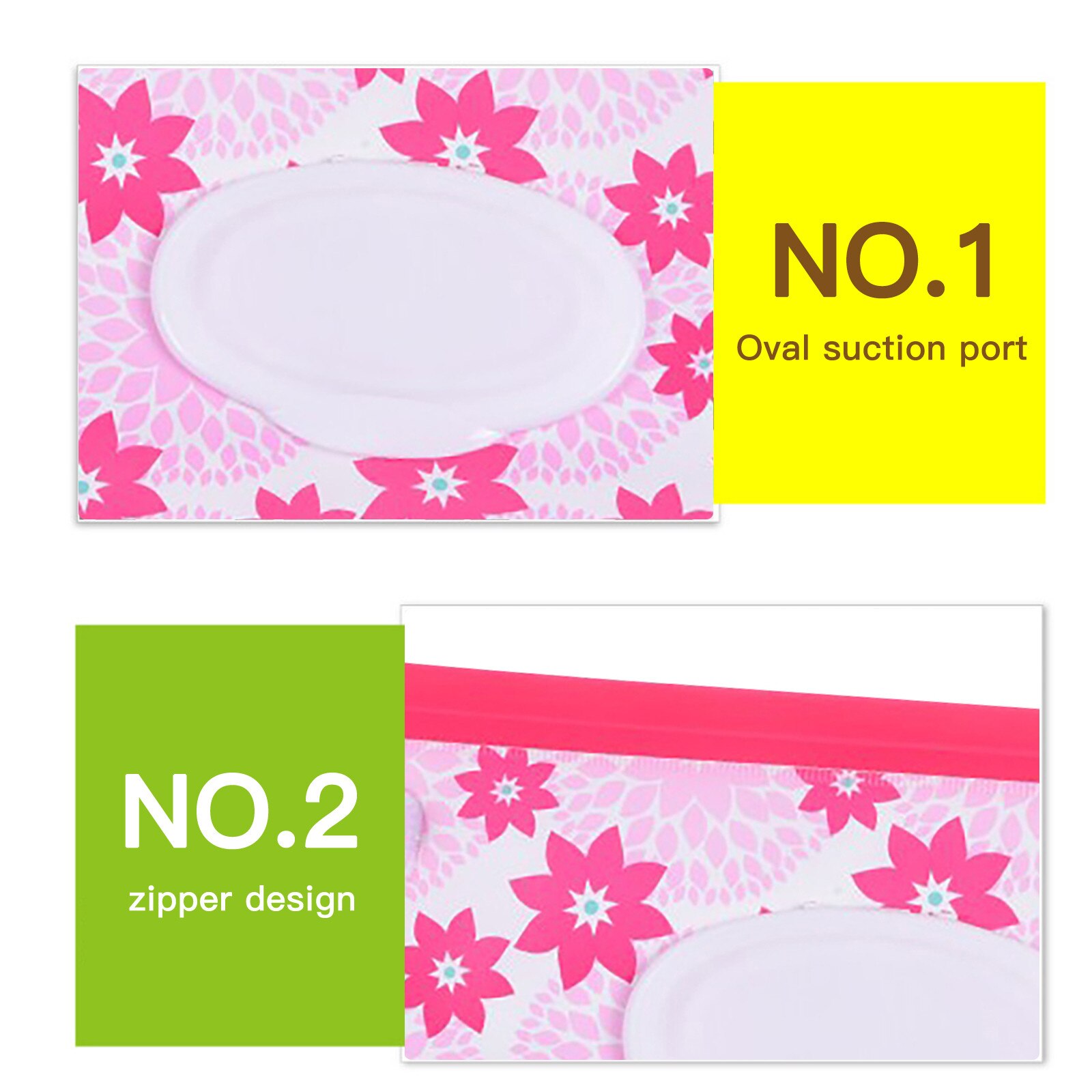 1Pcs Opbergzakken Draagbare Baby Natte Doekjes Doos Doekjes Container Milieuvriendelijke Dragen Clamshell Cosmetische Schoonmaken Doekjes Gevallen