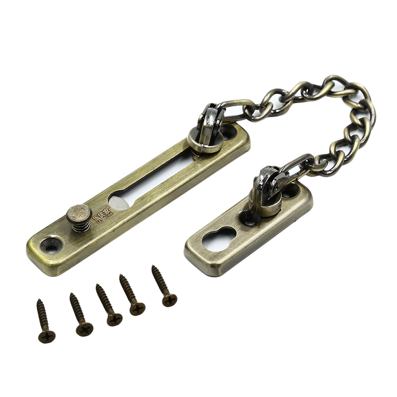 Stainless Steel Door Safety Locks Protection Chain Safety Bolt Lock Cabinet Lock Diy Home Tools: green