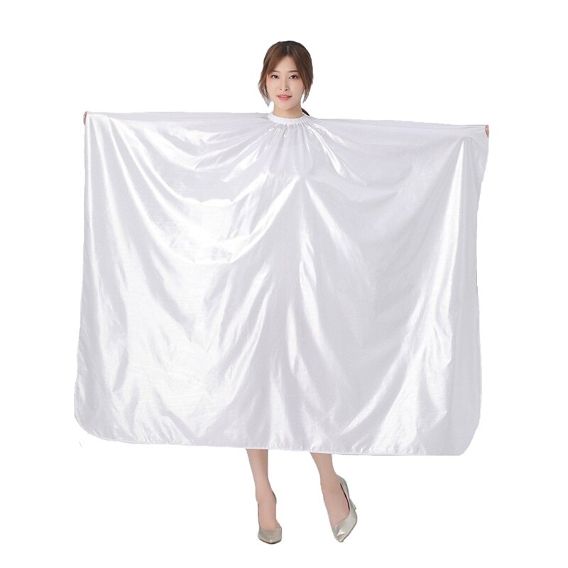 Kapper Professionele Haar Styling Cape Volwassen Waterdichte Kapper Kapsel Sjaal Kapsalon Thuis Kappers Schort Jurk: K008-Silver