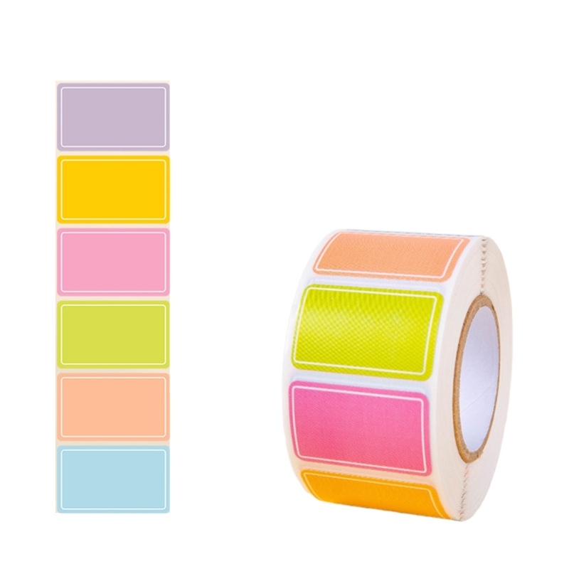 500Pcs Writable Label Stickers Waterproof Food Labels Stickers Removable Self Adhesive Name Stickers for Jar Clothes: Yellow