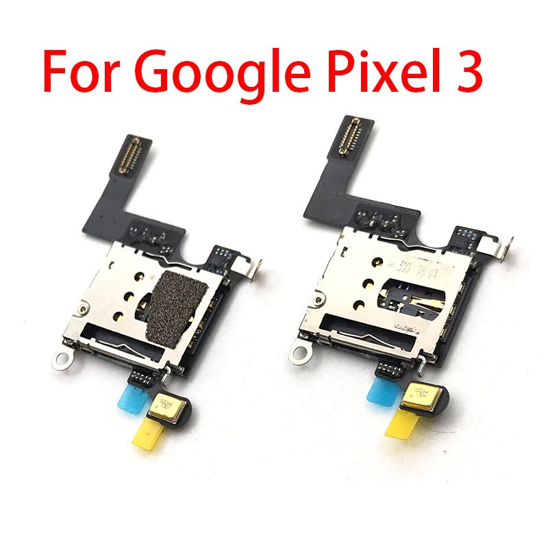 Sim/Sd-kaartlezer Houder Conecction Board Voor Google Pixel 3 Pixel3 Vervanging Reparatie Onderdelen