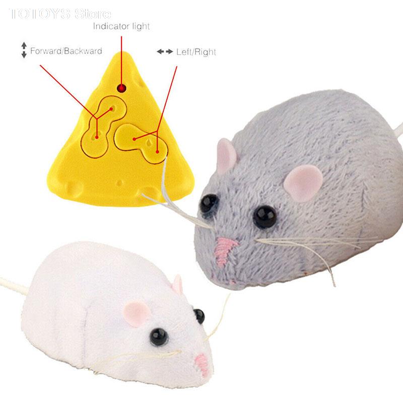 Télécommande Simulation Rat RC Souris Robot Jouet Animal Fit Cat Chien Pupply Jouer