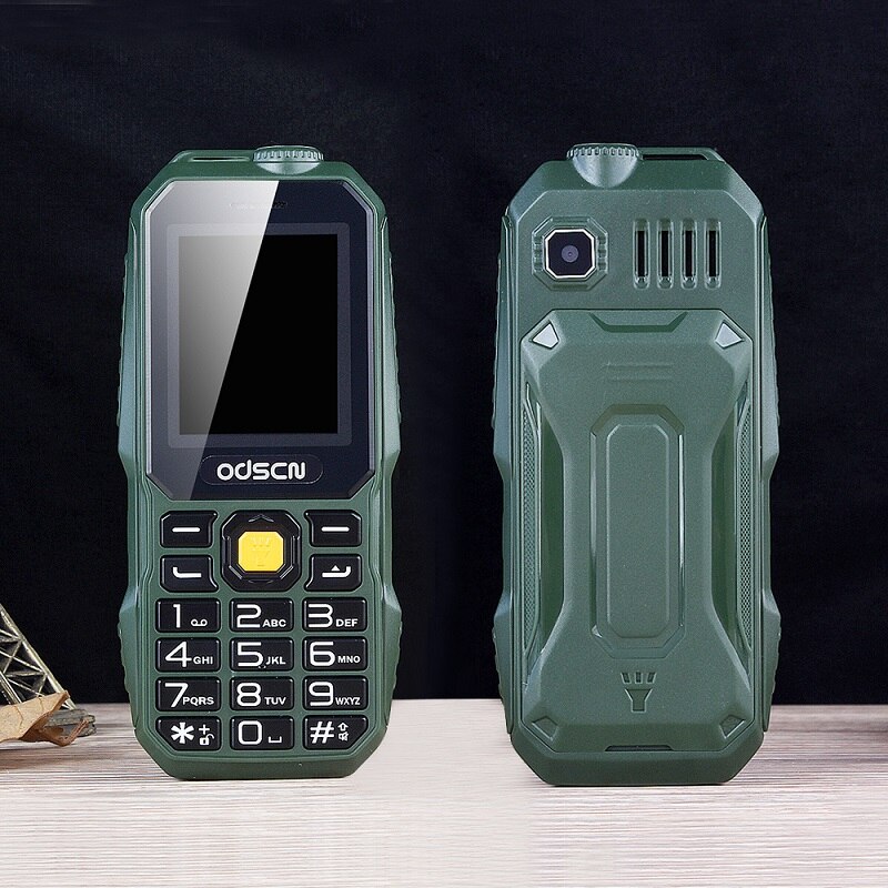 ODSON T320 Mini Plastic Cellphone Supper Light Flashlight Torch Slim Camera Dual Two Sim Whatsapp Facebook Large Key Low Price: Standard / Green