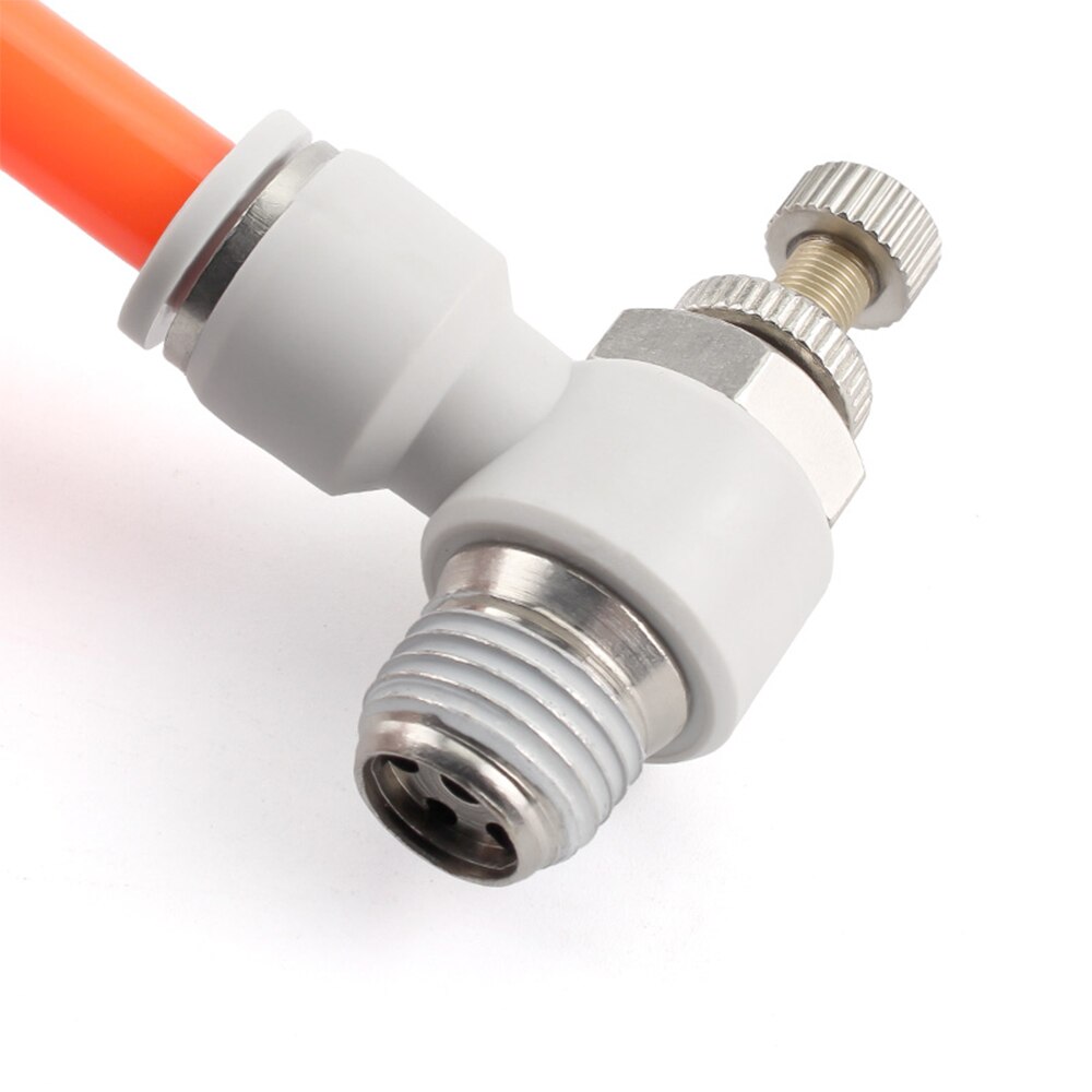 SL pneumatic quick coupling hose 4 6 8 10 12mm M5" 1/8" 1/4" 3/8" 1/2 air speed adjustment control valve acceleration valve