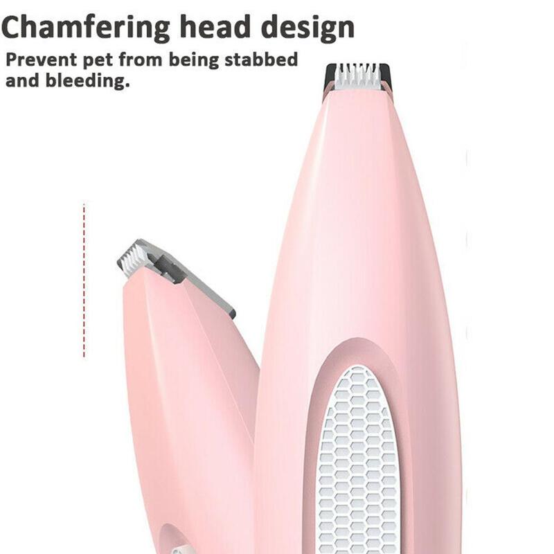 Mini bærbart kæledyrsudstyr abs pote shaver værktøj klipning pleje hår elektrisk trimmer hundeskærer batteri po  m6 c 3