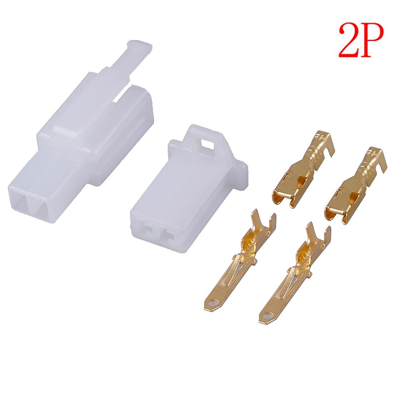 5set 2.8mm male and female mating 2/3/4/6/9 pin connector connector plug terminal for bicycle auto motorcycle: 2P