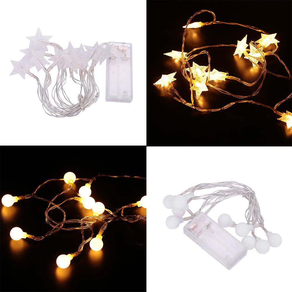 Bryllup dekoration lys belysning lyssnor udendørs stemning lys dekor lampe 10 led lamper gårdhave indendørs have