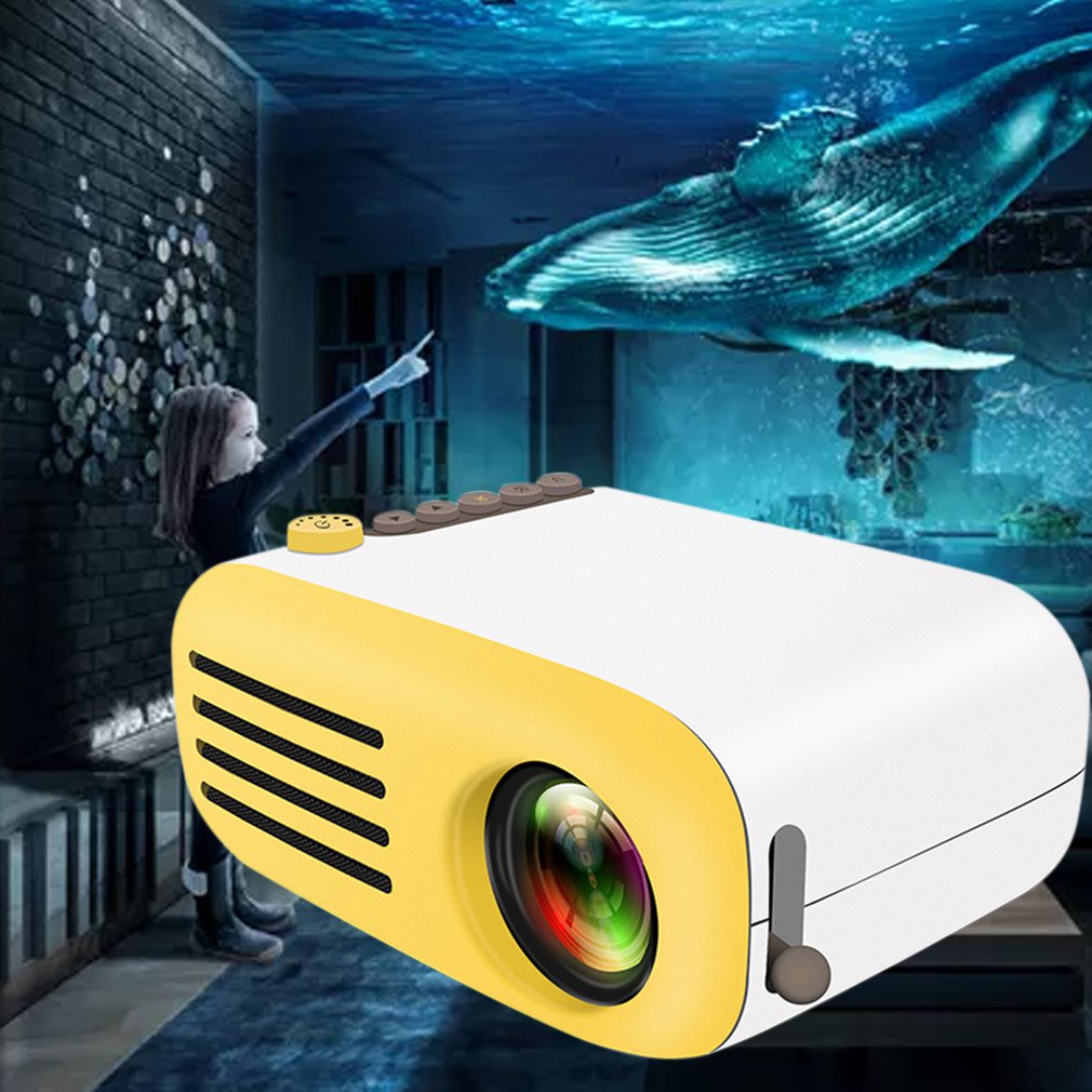Yg200 Home Mini Projector Portable Handheld Hd 1080P Led Projector Home Media Player yellow