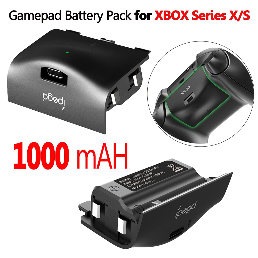 1000Mah Draadloze Gamepad Batterij Pack Voor Xbox Serie X/S Controller Joystick Controller Oplaadbare Mobiele Met Indicator
