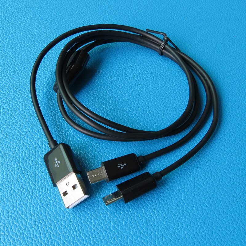 1 M 3ft 2 In 1 Micro Usb Lader Kabel Met 8Mm Lange Tip Android Power 2 Micro Usb Apparaten Op eenmaal