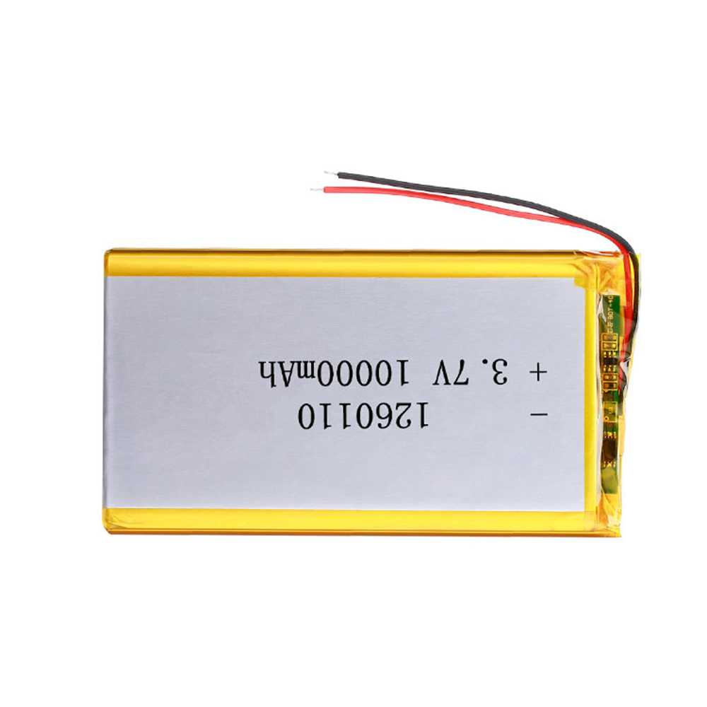 1260110 3.7V 10000mAh Rechargeable Lithium Polymer Battery Li-Po for Toy Power Bank GPS Laptop Camping Lights Diy Real Capacity