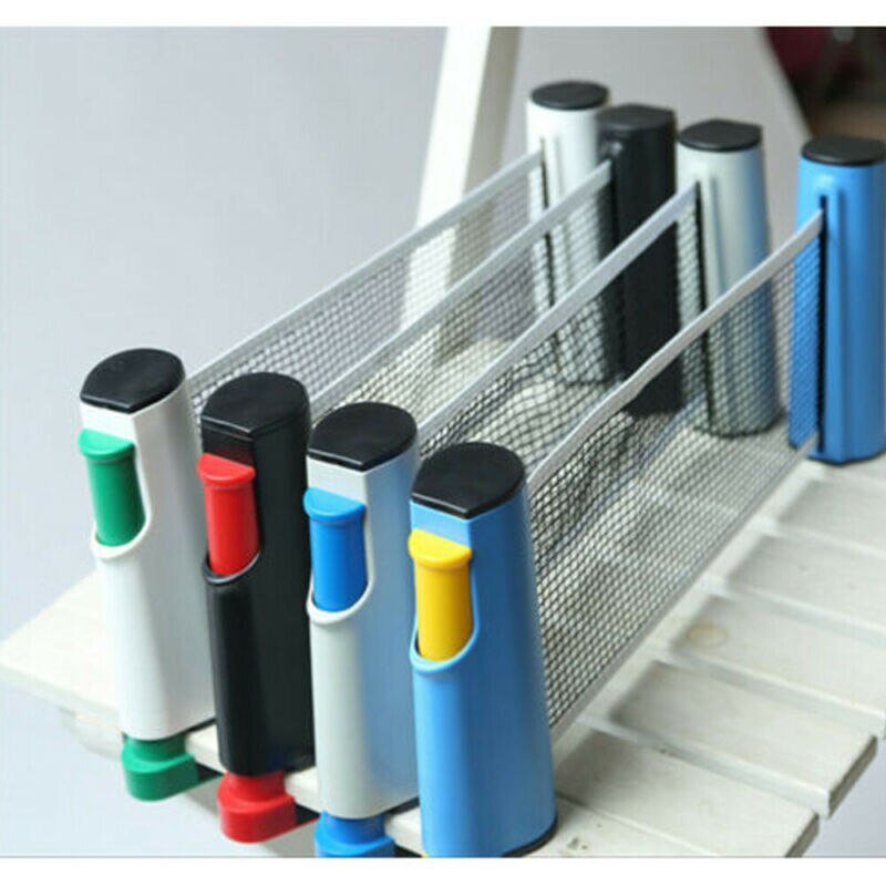 Portable Table Tennis Net Anywhere Retractable Ping Pong Postnet Rack for Any Table Home Gyms Exercise Equipments