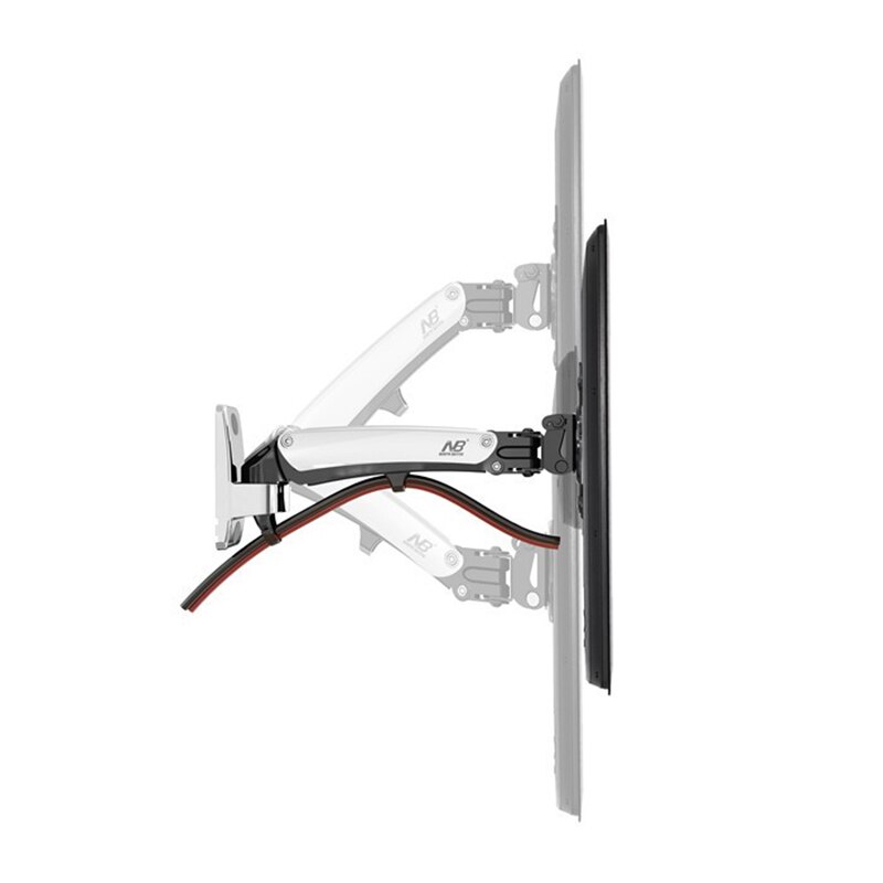 NB F200 Gas Spring 30-40 inch LED TV Wall Mount Monitor Holder Ergonomical Mount Max.VESA 200*200mm Loading 5~10kgs Silver