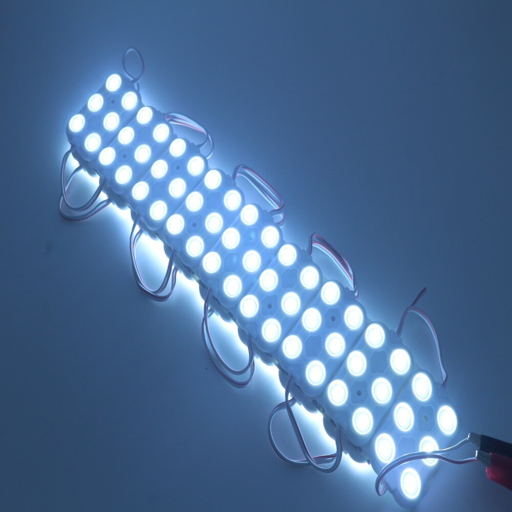 20 stuks 5730 5630 6 leds spuitgieten led lens super heldere led modules verlichting rood/groen/blauw/geel/roze/wit 12v