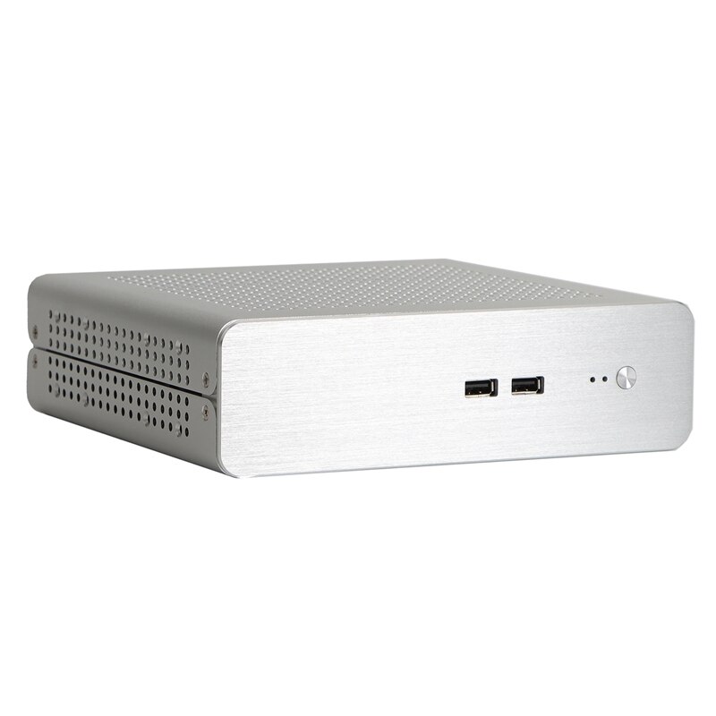 G60S tout en aluminium USB3.0 ITX châssis MINI prise d'ordinateur pour bureau: White
