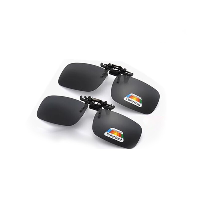 Zonnebril Clip Twee Kleine Clip Gepolariseerde Zonnebril Clip Lichtgewicht Bijziendheid Glazen Spiegel Clip Zonnebril Heren: M