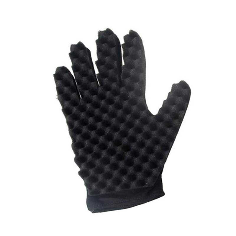 1 piece Hair Curling Sponge Gloves for Barbers Wave Hair Cut Glove Hairdresser Styling Tool For Curly Hair Care Right hand