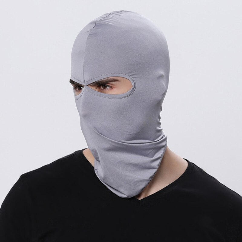 16 Color Balaclava for Men Hats Beanie Lycra Face Ski Mask Bonnets for Women Nurse Cap for Men Outdoor Sun Protection Hood MZ100: Light Grey