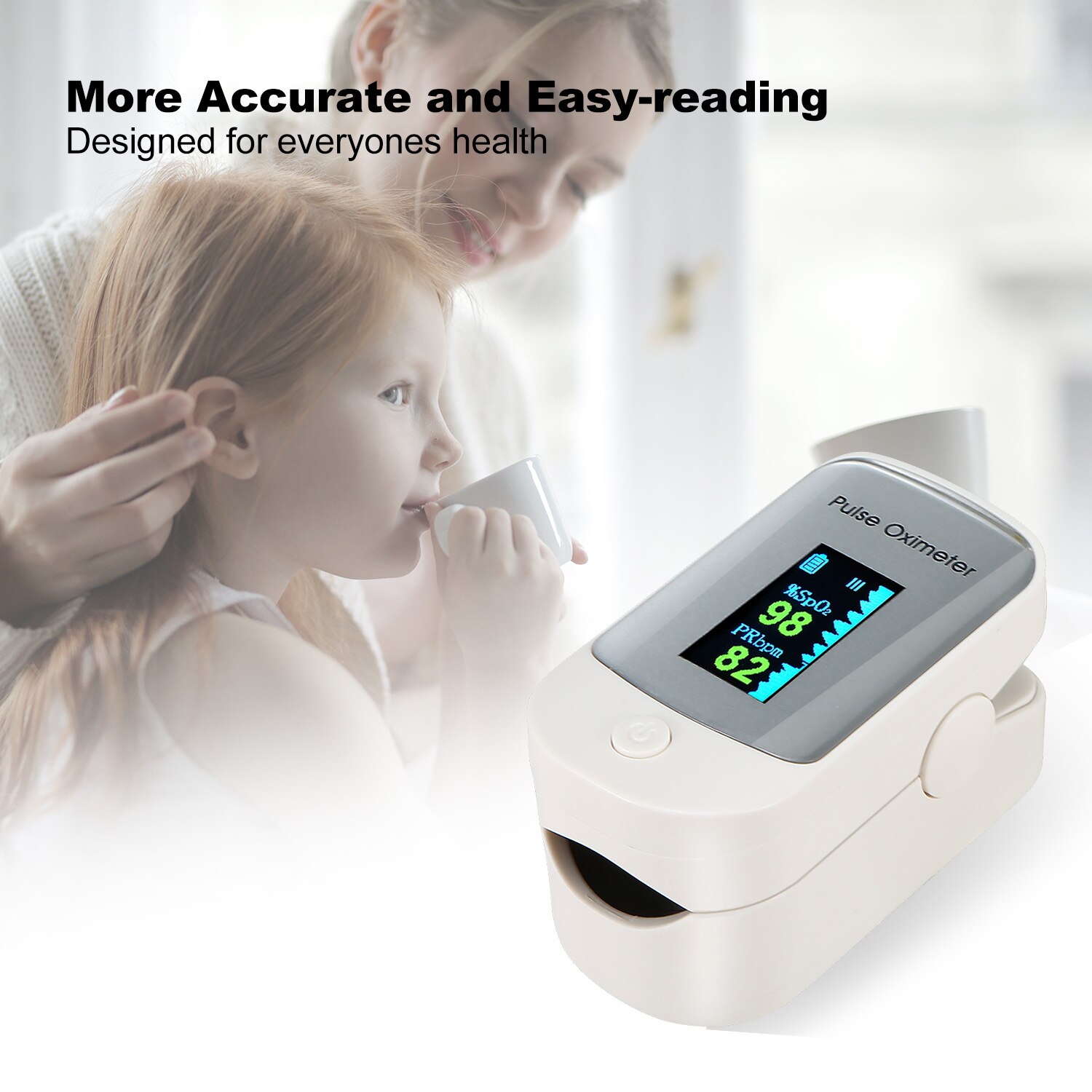 Portable Blood Oxygen Monitor Oximetro Finger Pulse Oximeter Oxygen Saturation Monitor Fast within 24hours