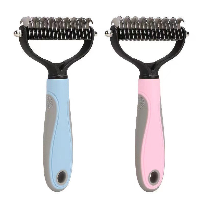 Professionele Pet Dehedding Borstel Hond Haar Verwijderaar Huisdier Bontknoop Cutter Puppy Kattenkam Borstels Honden Trim Shedding Benodigdheden