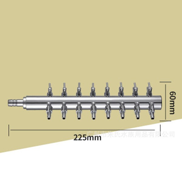4/8mm akvaarion ilmanjakaja ilmalinja letku ilmavirran jakaja ilmaventtiilin ohjain kytkin ilmajakotukit hanat akvaarion tarvikkeet: C - 16- suuntainen
