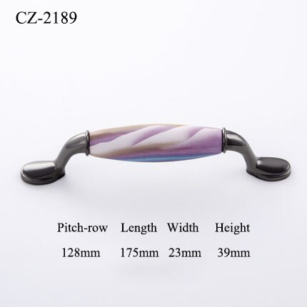 schick farben/Keramik Tür Griffe Und Knöpfe Amerikanischen Möbel Griffe Schublade Zieht Küche Kabinett Knöpfe und Griffe Mit Schraube: CZ-2189-128