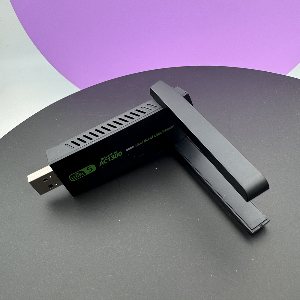 Dual Band 2,4G/5GHz USB Netzwerk Karte USB 3,0 WiFi Adapter 1300Mbps High-Speed Wireless empfänger Für Laptop PC Zubehör