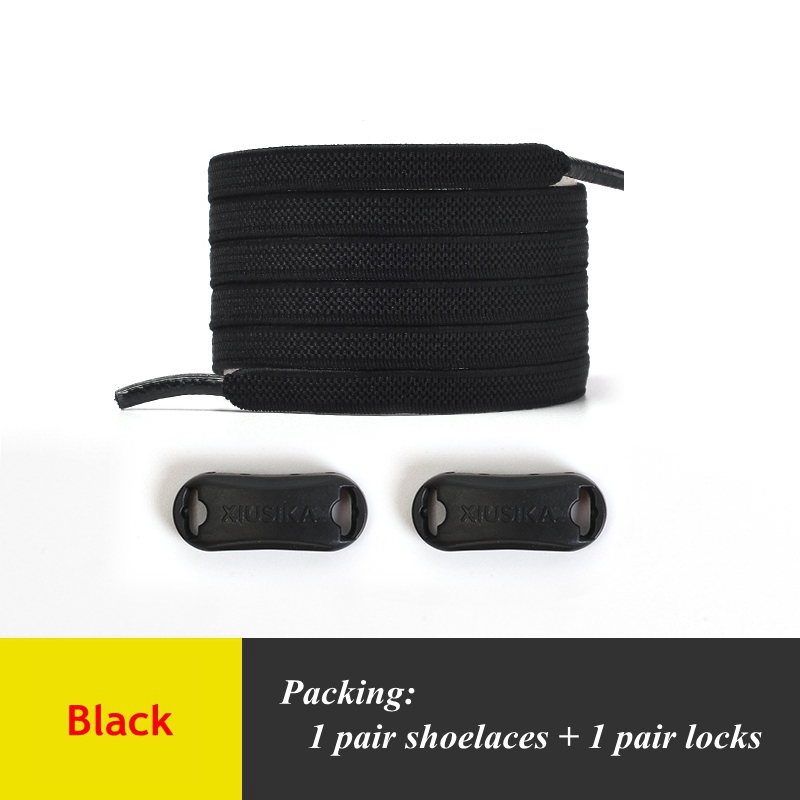 Cordones sin atar para zapatillas de deporte para niños y adultos, cordones elásticos para zapatos planos, cordones para perezosos, 24 colores, 1 par