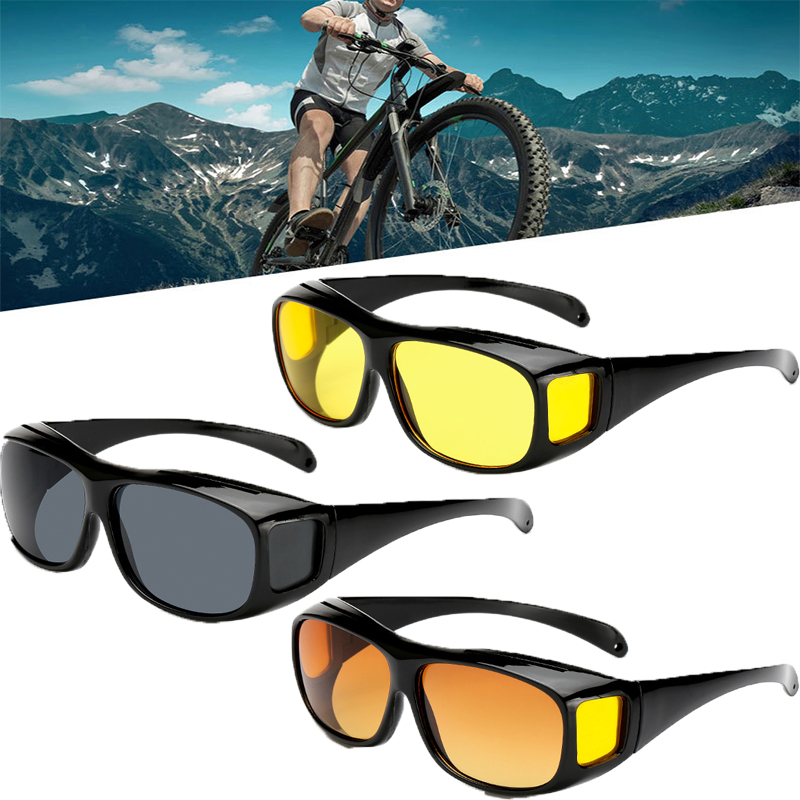 Auton aurinkolasit pimeänäkö ajolasit yöajolasit unisex uv-suoja aurinkolasit sisustustarvikkeet