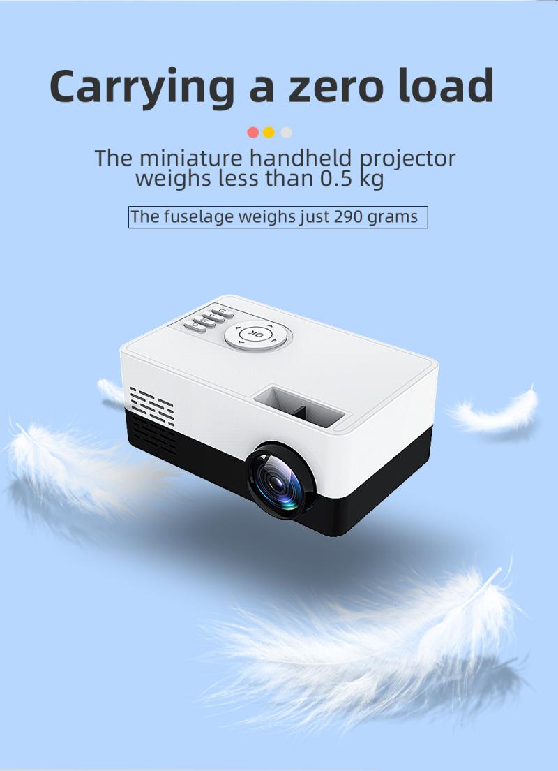 J15/S261 home projector mini portable LED mini projector supports 1080p full HD video projectors with remote control