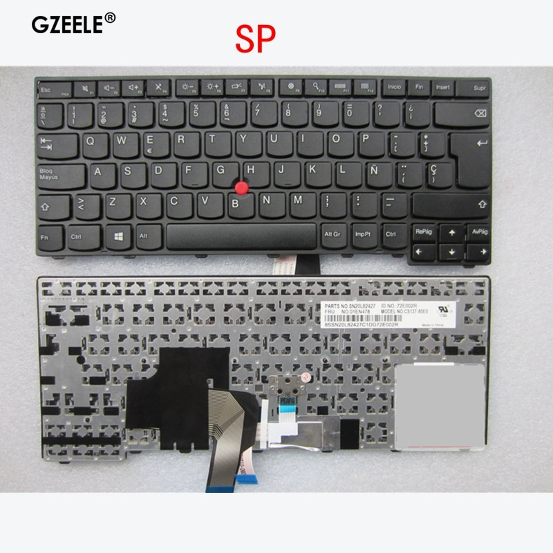 Español teclado para lenovo ThinkPad L440 L450 L460 L470 T431S T440 T440P T440S T450 T450S e440 e431S T460 SP Latina de LA