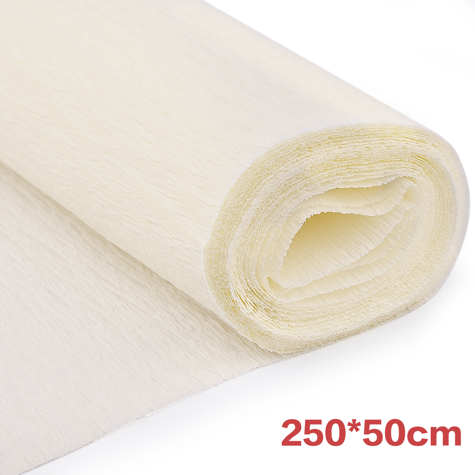 Rollo de papel crepé de 50x250cm, rollo de papel de crepé arrugado de Origami, artesanía de papel DIY, decoración de flores, envoltura de , artesanía de papel grueso: Oro
