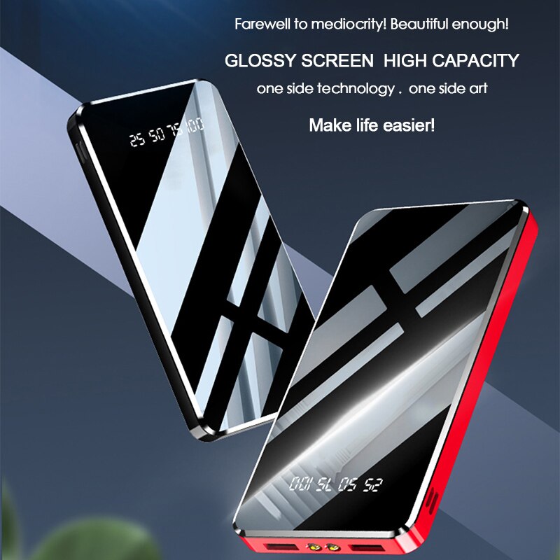 NOHON 10000mAh batterie d'alimentation pour iPhone Xs Max XR iPad Samsung S9 Xiaomi Mi 8 9 Portable batterie externe chargeur de téléphone Powerbank