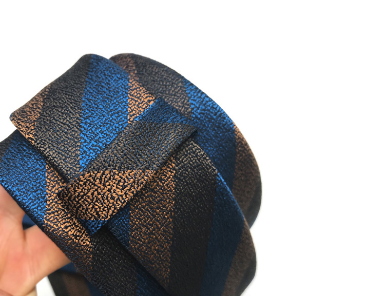 Corbata de lujo de 8CM para hombre, corbatas a rayas para hombre, novio, padrino de boda, corbata tejida de Jacquard, accesorios formales para de negocios