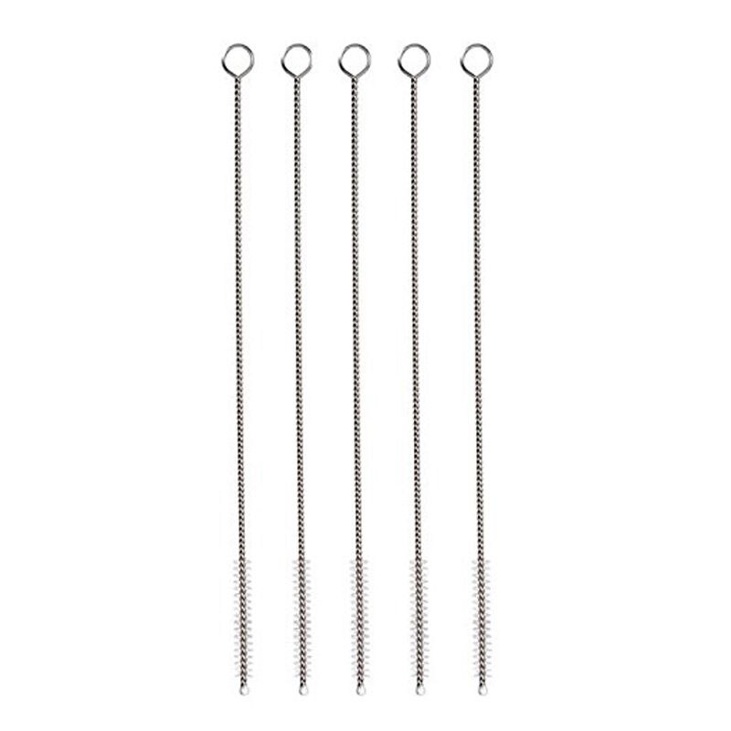 Spazzola per la pulizia della cannuccia, spazzole per la pulizia del tubo della spazzola per tubi in Nylon, Set di 10