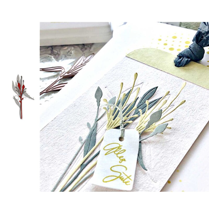 Spring FIowers And Plants Series Decoration Metal Cutting Die Scrapbooking DIY Decoration Craft Embossing Make Albums 2021l: Y0217-Dies