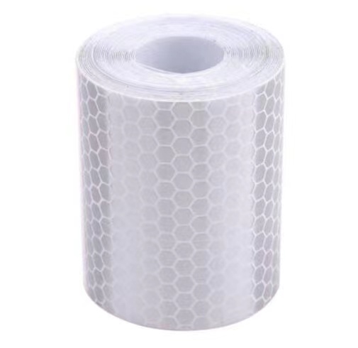 Cinta adhesiva reflectante para coche, de seguridad, cinta de advertencia impermeable, tira reflectora, pegatina protectora, película reflectante: Blanco