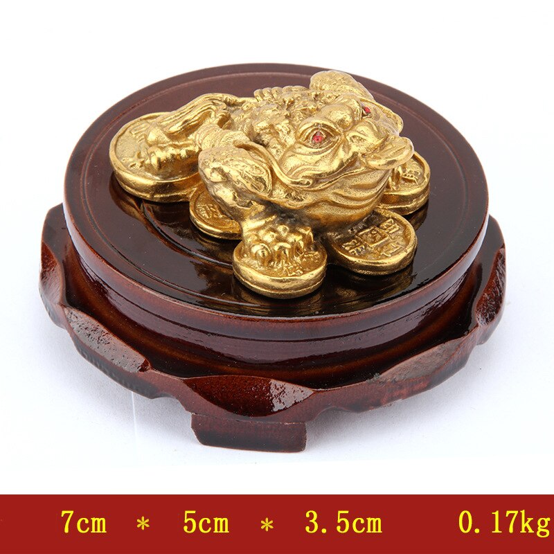 Copper Gold Toad Ornaments Gold Toad Shop Opening Living Room Wine Cabinet Desk Decoration Feng Shui A: A
