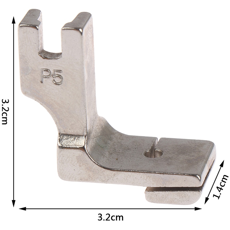 1pc trykkfot til industrisymaskiner, rynket plissert rynkefot 3.2cm x 1.4cm x 3.2cm