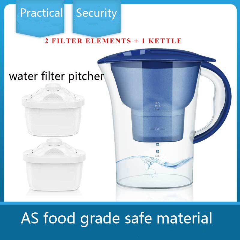 2.5L Clean Kettle Household Water Purifier Filter Kettle Kitchen Activated Carbon Filter Kettle Water Filter Jug Xiao Mi Home