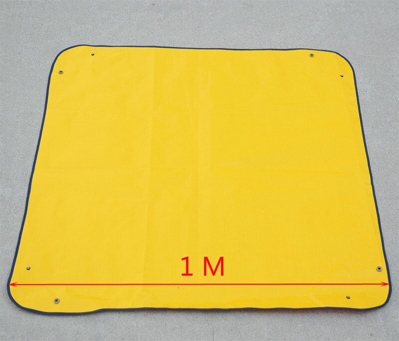 1 x 1 meter plantverdikkingsmat herbruikbare waterdichte bak landkussen vierkante tuinmix grondsluitmat bloempot: Oranje 100 cmx 100cm